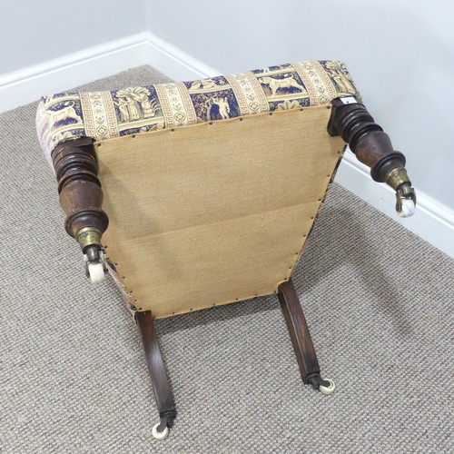 427 - A Victorian Prie Dieu Chair, upholstered in tapestry fabric, W 54cm x H 99cm x D 58cm.... 