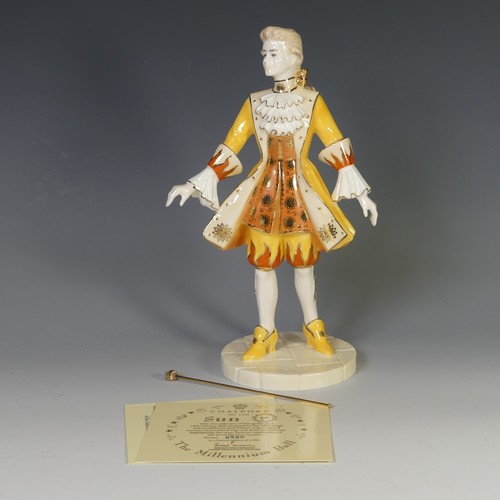 61 - A Coalport figure of Sun, the Millennium Ball, limited edition 980/2500, boxed with certificate of a... 