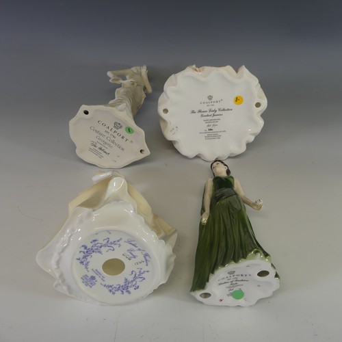 62 - A small quantity of Coalport Figures, comprising Loveliest Jasmine, Georgette, Emily, Kate and Valen... 