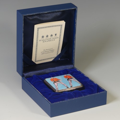 94 - A limited edition Halcyon Days enamel Box, depicting Andy Warhol's 'Elvis I & II', limited editi... 