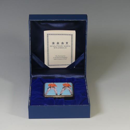 94 - A limited edition Halcyon Days enamel Box, depicting Andy Warhol's 'Elvis I & II', limited editi... 