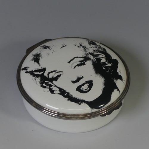 95 - A limited edition Halcyon Days enamel Box, depicting 'Shot Blue Marilyn', 119/500, together with 'Bl... 