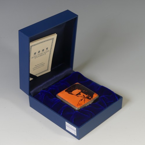 96 - A limited edition Halcyon Days enamel Box, depicting Warhol's 'Red Elvis 1962', 60/500, boxed with c... 