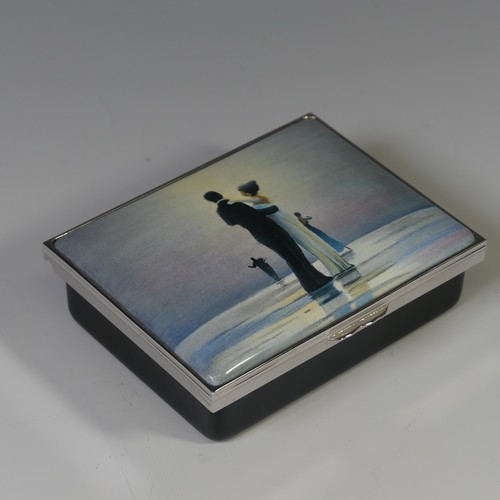 100 - A limited edition Halcyon Days enamel Box, depicting 'Dance me to the end of Love' by Jack Vettriano... 