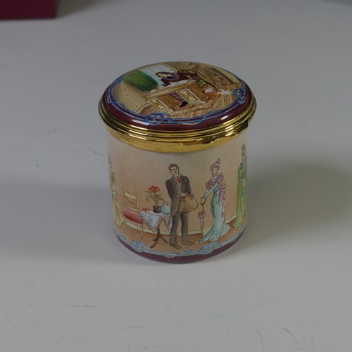 101 - A limited edition Halcyon Days enamel Box, commemorating the Tercentenary of St Petersburg, 3/60, bo... 