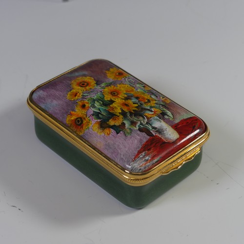 102 - A small quantity of limited edition Halcyon Days enamel Boxes, to include 'Sunflowers' after Monet, ... 