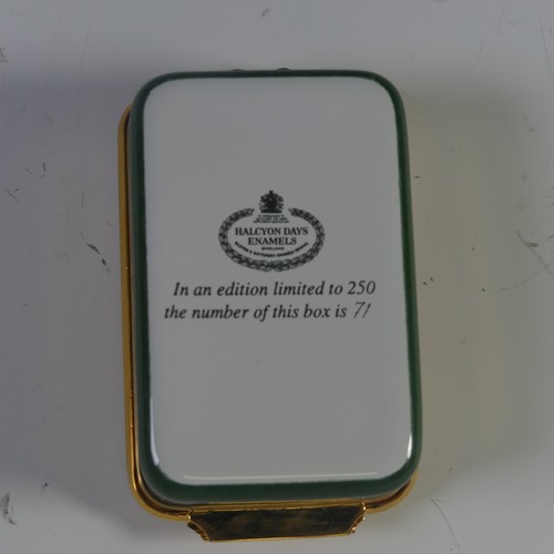 102 - A small quantity of limited edition Halcyon Days enamel Boxes, to include 'Sunflowers' after Monet, ... 