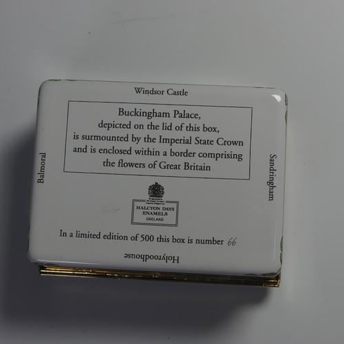 106 - A small quantity of Halcyon Days enamel Boxes of Royal Interest, to include the Golden Jubilee, 66/5... 