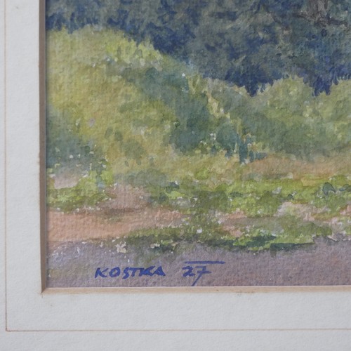 161 - Alexander Josef Kostka (AUSTRIAN, 1879-1961), watercolour of an oak tree, signed lower left and date... 