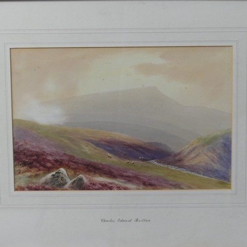 191 - Charles Edward Brittan (British, 1870-1949), The Doone Valley, Exmoor, watercolour, 23cm x 35cm, fra... 