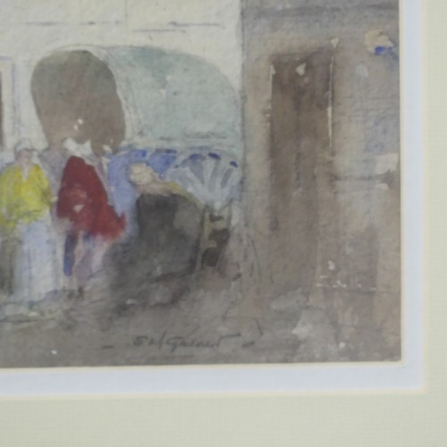 197 - Edith Mary Garner (British, b.1881), Honfleur and Samer, a pair, pencil and watercolour, signed, 25c... 