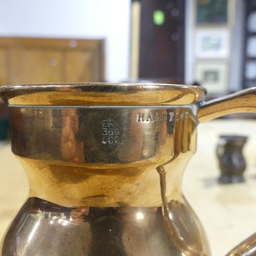 451 - A small quantity of 19thC brass Liquid Standard Measures, most stamped VR, makers including Faulker ... 