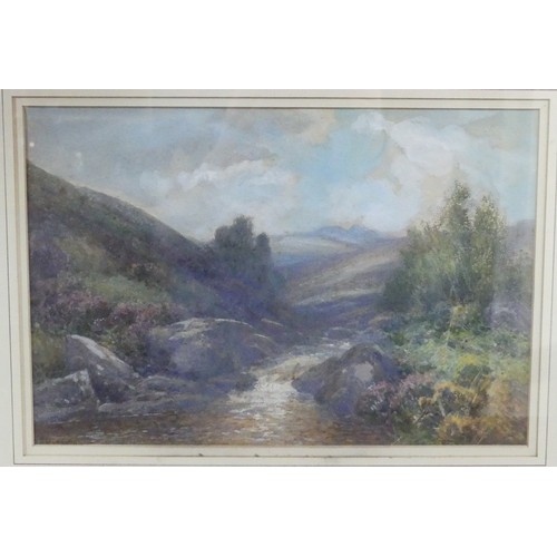 215 - Frederick John Widgery (British, 1861-1942), Okehampton, watercolour, signed, 22cm x 33cm, framed.... 