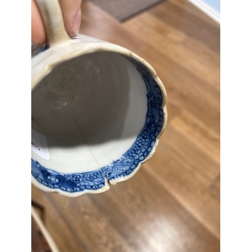 133 - A small quantity of Chinese blue and white export porcelain tea wares, decorated with trees and pago... 