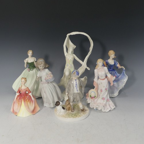 81 - A limited edititon Royal Worcester Figure, 'Can I come too?', together with 'The Dance of Time', lim... 