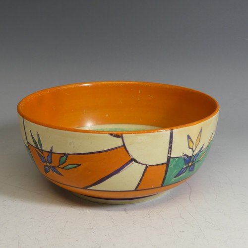 95 - A Clarice Cliff for Wilkinson Pottery 'Fantastique' pattern Bowl, printed marks to base, some discol... 