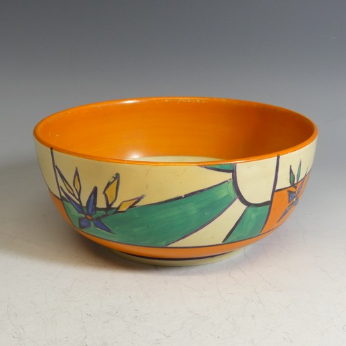 95 - A Clarice Cliff for Wilkinson Pottery 'Fantastique' pattern Bowl, printed marks to base, some discol... 