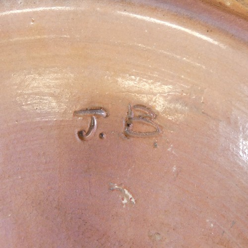 A circa 1930s Honiton pottery Jacobean design Charger, with sgraffito