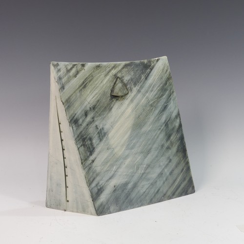 82 - Lawson E. Rudge (b. 1936), a raku fired studio pottery Sculpture, H 32cm.Provenance: from the studio... 