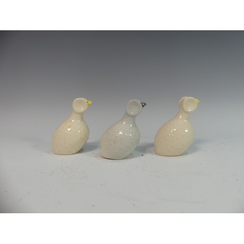 95 - Lawson E. Rudge (b. 1936), a pair of studio pottery Salt Pots, modelled as drumsticks, H 11cm, toget... 