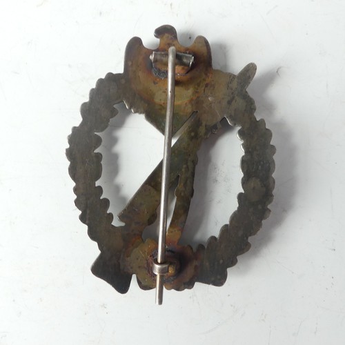 383 - A German WW2 period Infantry Assault Badge, flat back, unmarked.