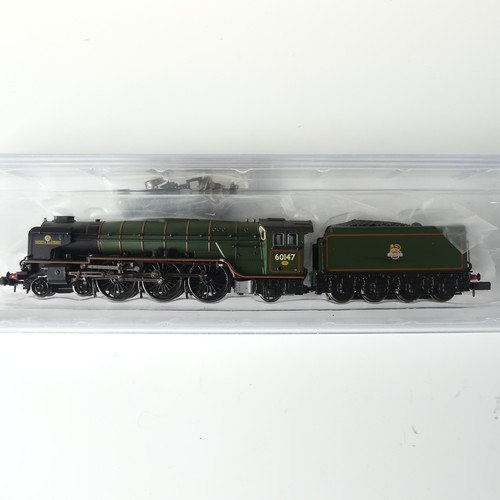 194 - A Graham Farish by Bachmann N gauge 372-727 BR Standard Class 'Camelot' 5MT 73082 tender locomotive,... 