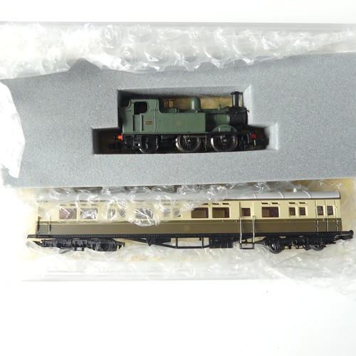 201 - A Dapol N gauge ND-100C 0-6-0 Terrier tank engine, 2662, Southern black, and ND048f 45XX 2-6-2 Slope... 