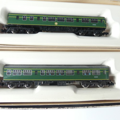 203 - Graham Farish N gauge No.8147 3-Car Diesel Motor Unit, Class 101 DMBS (Motorised) TS & DMC, BR g... 