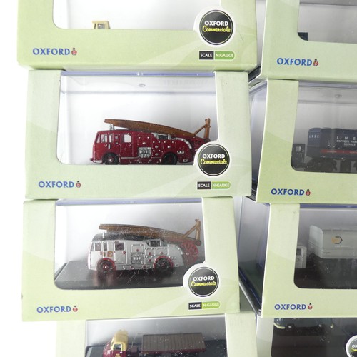 207 - Oxford N gauge die cast model vehicles, fifty-nine boxed model commercial vehicles, including Mechan... 