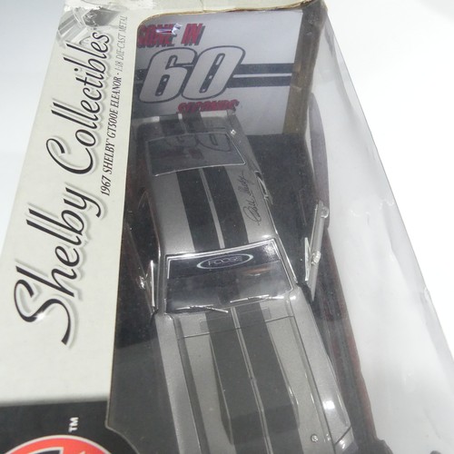 223 - A Shelby Collectibles 1967 Shelby GT500E Eleanor Mustang, from gone in 60 seconds, 1:18 Scale in ori... 