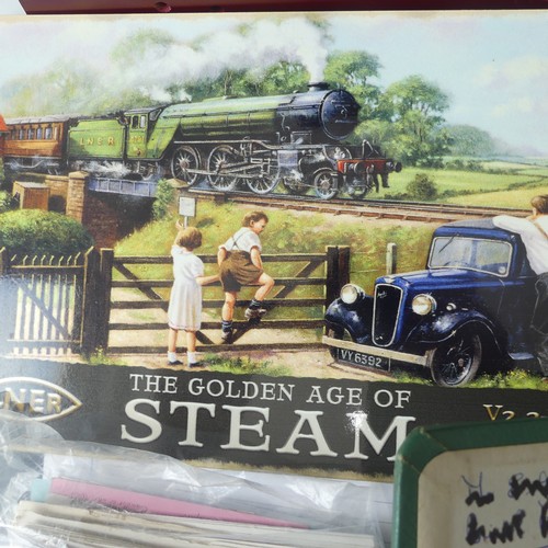 160 - A quantity of 1950's Steam railway related items, to include original  photographs from the Plymouth... 