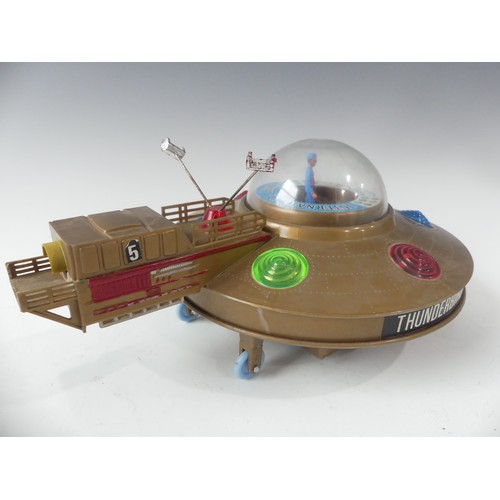 263 - A JR 21 Toy, Thunderbird 5, battery operated space monitor with flashing lights, in original box, bo... 