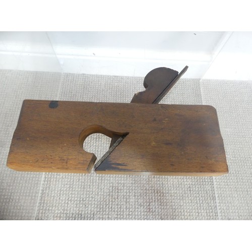 590 - A pine canoe Paddle, Length 100cm, together with a quantity of carpentry tools to include a F Consta... 