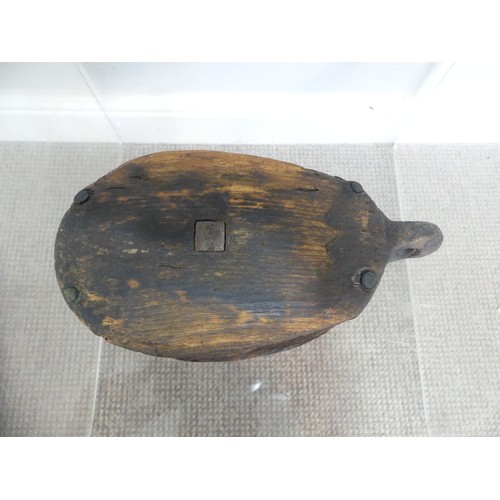 590 - A pine canoe Paddle, Length 100cm, together with a quantity of carpentry tools to include a F Consta... 