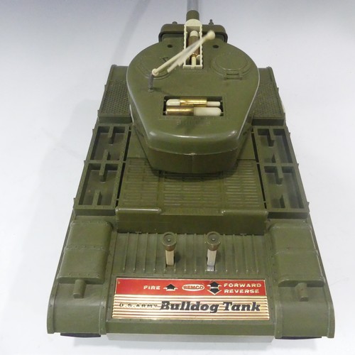 276 - A Remco US Army large Bulldog tank, style 607 in original box together with an early boxed Tonka lar... 