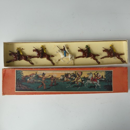 277 - 3 sets of Johillco (John Hill and co) lead cowboys and Indians, all in original boxes, 1 set of nati... 