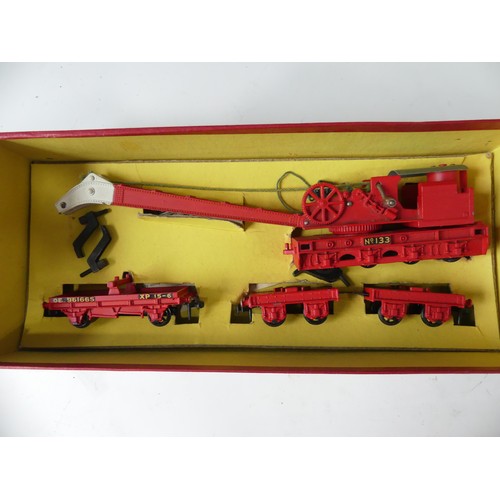 285 - Hornby Dublo EDG7 0-6-2 Tank Goods Train Set, boxed, and an EDL18 Standard 2-6-4 Tank Locomotive, BR... 