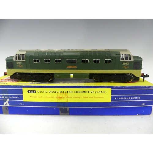 288 - Hornby-Dublo ‘OO’gauge 3-rail 3234 Delta Diesel Electric Locomotive, D9001 'St Paddy', BR, two tone ... 