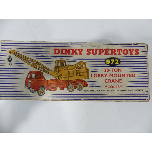 289 - Five Dinky Supertoys, all boxed, including 430 Breakdown Lorry, 961 Blaw-Knox Bulldozer, 962 Dumper ... 