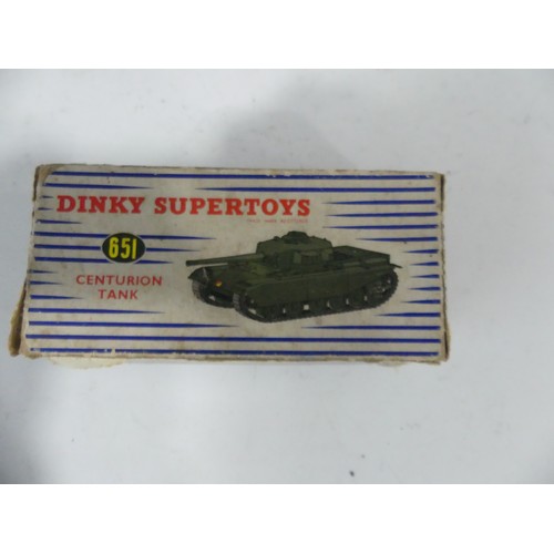 290 - Dinky Supertoys 660 Thornycroft Mighty Antar Tractor Tank Transporter, boxed, together with two 651 ... 