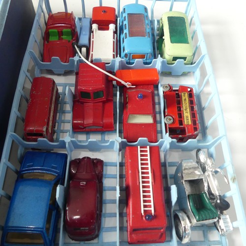 292 - A Matchbox Toys Collectors Case containing approximately fifty four models, including cars, vans, ca... 