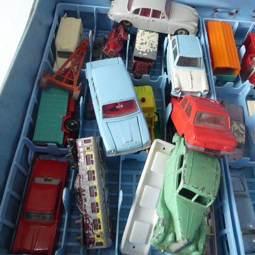 292 - A Matchbox Toys Collectors Case containing approximately fifty four models, including cars, vans, ca... 