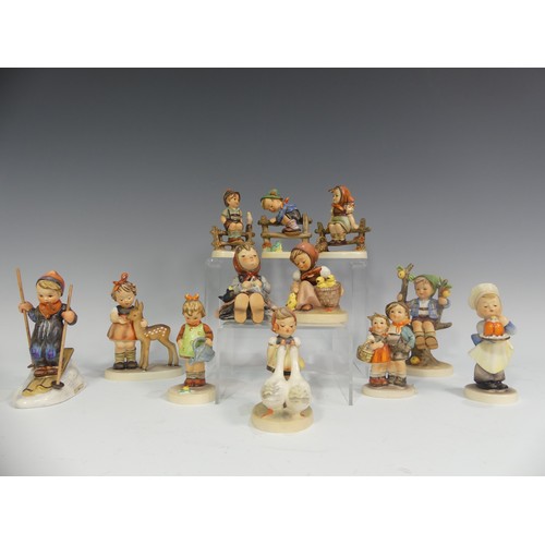 519 - a small quantity of Hummel Figures of Children, depicted engaging in various sporting and recreation... 