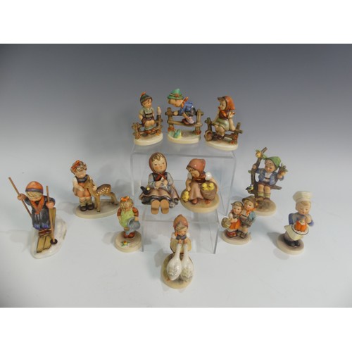 519 - a small quantity of Hummel Figures of Children, depicted engaging in various sporting and recreation... 