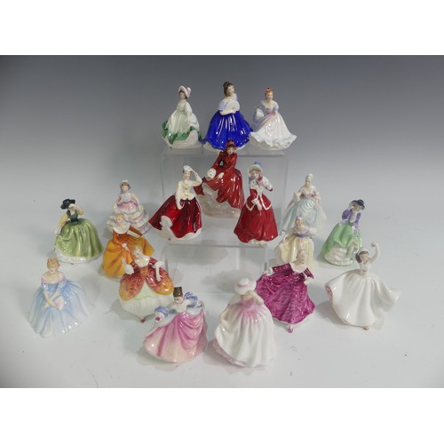 521 - A quantity of Royal Doulton Tiny Pretty Ladies, to include Gail, Hannah, Christmas Morn, Emma, Butte... 