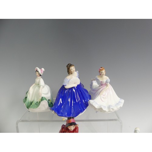 521 - A quantity of Royal Doulton Tiny Pretty Ladies, to include Gail, Hannah, Christmas Morn, Emma, Butte... 