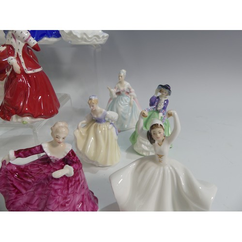 521 - A quantity of Royal Doulton Tiny Pretty Ladies, to include Gail, Hannah, Christmas Morn, Emma, Butte... 