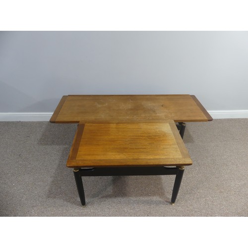 640 - A retro mid 20thC G-Plan Coffee Table, with manufacturers label to underside, W 137cm x D 50cm x H 4... 