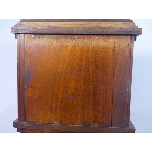 643 - An Edwardian mahogany Purdonium/ Coal Scuttle, with gallery back and castellated frieze, the bottom ... 