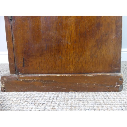 646 - A Victorian oak seven drawer Wellington Chest, with key, W 54.5cm x H 111cm x D 35cm.... 